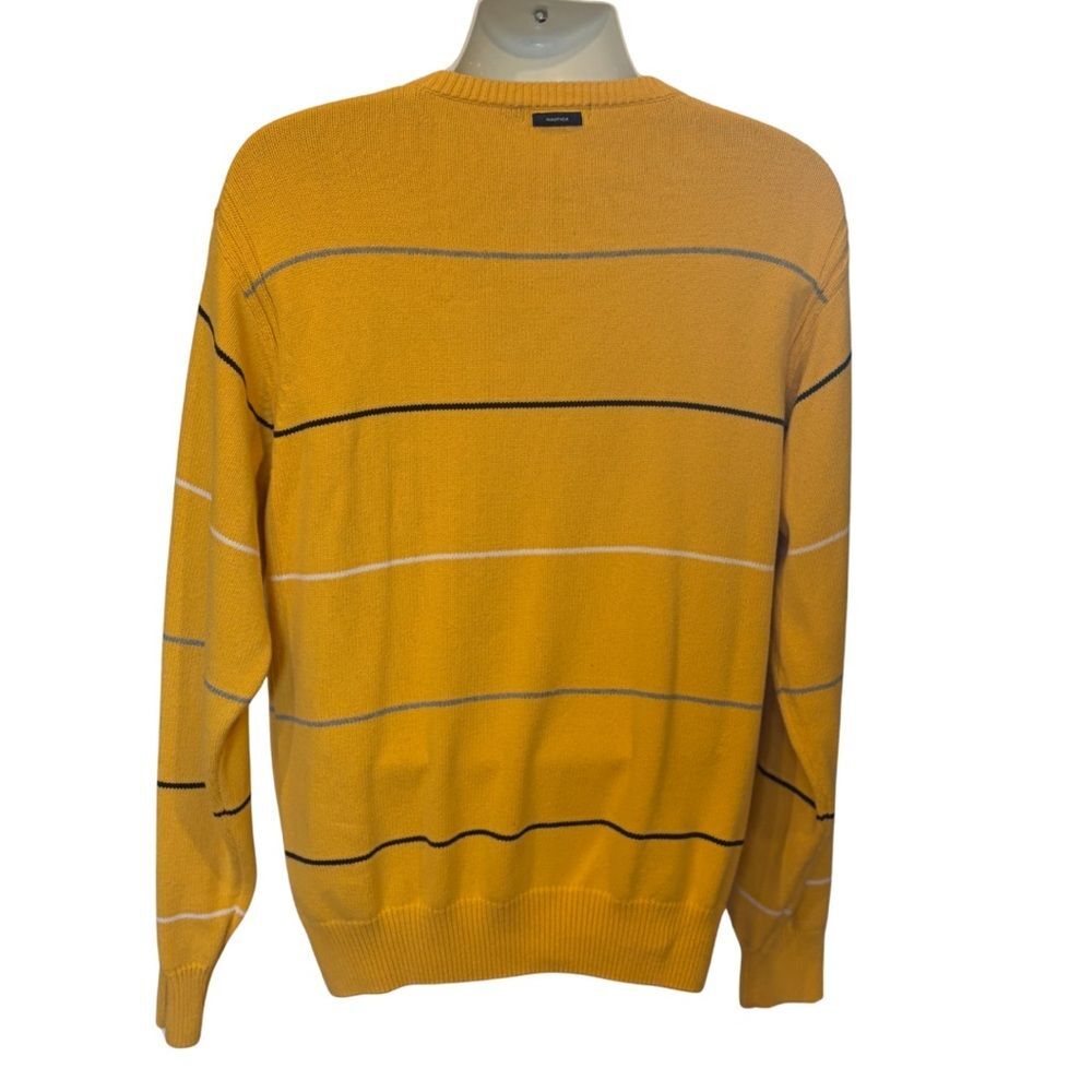 Nautica Men's Crewneck Sweater Size XL. Yellow - Picture 2 of 7
